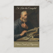 St. Luke Evangelist Patron van artsen Heilige Kaar Visitekaartje (Voorkant)
