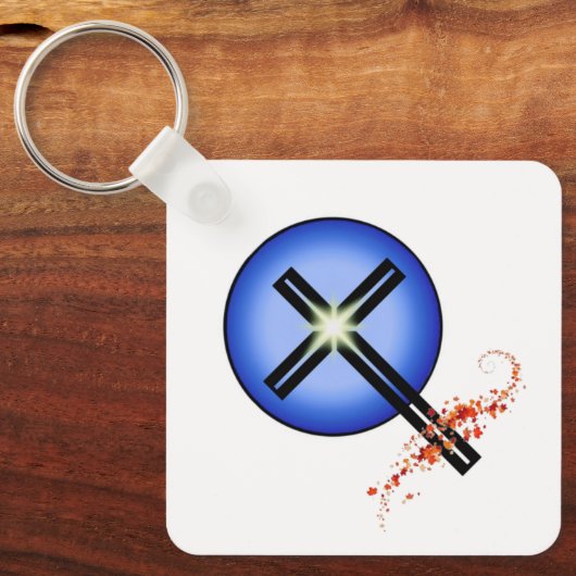 St. Luke Lutheran Kerk Herfst Sleutelhanger (Voorkant)