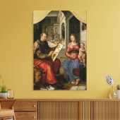 St. Luke Painting the Virgin, c.1545 Canvas Afdruk (Insitu (Woonkamer))