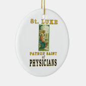 ST. LUKE PATRON SAINT PHYSICIANS KERAMISCH ORNAMENT (Rechts)