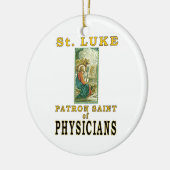 ST. LUKE PATRON SAINT PHYSICIANS KERAMISCH ORNAMENT (Links)