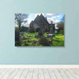 St Luke’s Church and Graveyard, Norland Canvas Afdruk