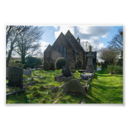 St Luke’s Church and Graveyard, Norland Foto Afdruk