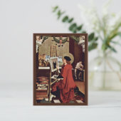 St. Luke schildert de Madonna Altar Wings Briefkaart (Staand voorkant)