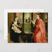 St. Luke Tekent een portret van de Maagd Briefkaart (Voorkant / Achterkant)