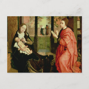 St. Luke Tekent een portret van de Maagd Briefkaart