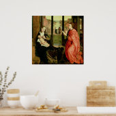 St. Luke Tekent een portret van de Maagd Poster (Keuken)