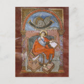 St. Luke, van het evangelie van St. Riquier Briefkaart (Voorkant)