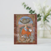 St. Luke, van het evangelie van St. Riquier Briefkaart (Staand voorkant)