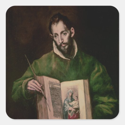 St. Luke Vierkante Sticker (Voorkant)