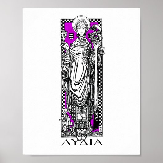 St. Lydia Purpuraria Poster (Voorkant)