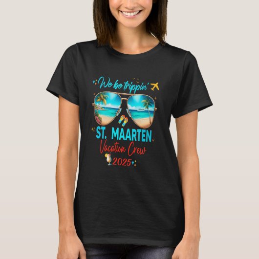 St Maarten Curacao Vacation 2025 Trip T-shirt (Voorkant)