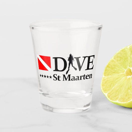 St Maarten DV4 Shot Glas (Voorkant)