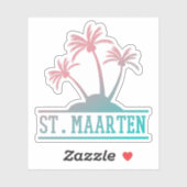 St Maarten | Gradiënt Sint Martin Sticker (Vel)