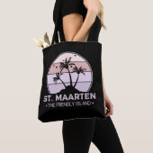 St. Maarten Het vriendelijke eiland retro Sint Mar Tote Bag (Dichtbij)