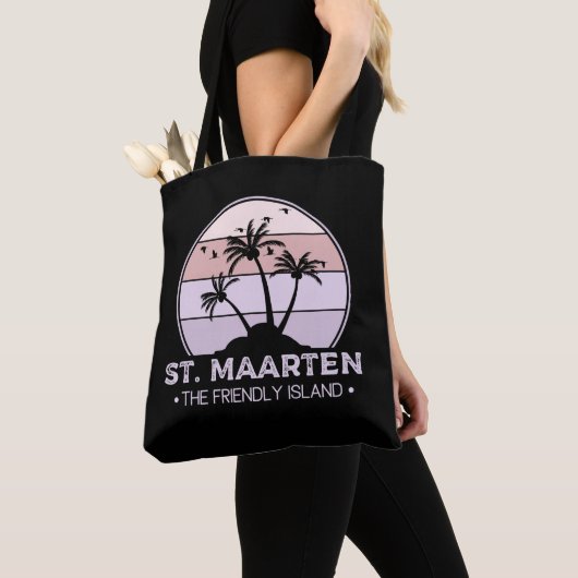 St. Maarten Het vriendelijke eiland retro Sint Mar Tote Bag (Dichtbij)