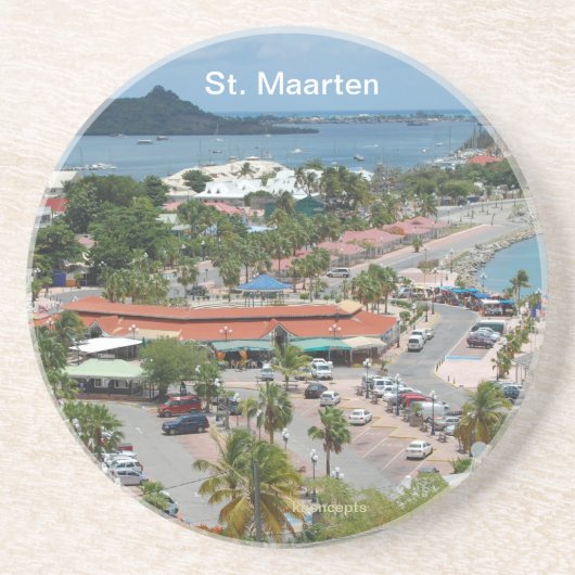 St. Maarten - Marigot Bay Onderzetter (Voorkant)