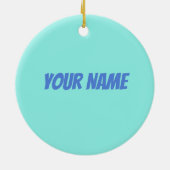 St. Maarten Retro Caribbean  Island Plane Keramisch Ornament (Achterkant)