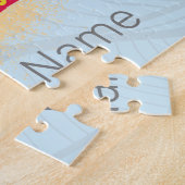 St. Maarten Retro Caribbean  Island Plane Legpuzzel (Zijkant)