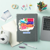 St. Maarten Retro Caribbean  Island Plane Sticker (iPad Cover)