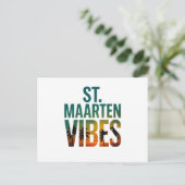St. Maarten sfeer Caribisch eiland ansichtkaart Briefkaart (Staand voorkant)