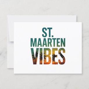 St. Maarten sfeer Caribisch eiland ansichtkaart Briefkaart