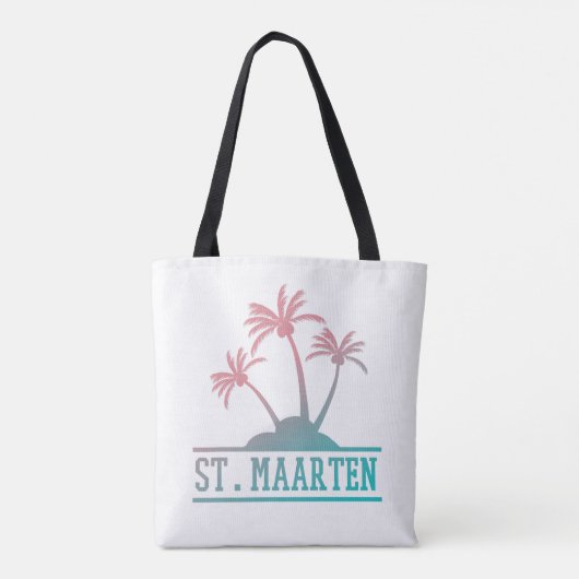 St. Maarten | Sint Martin Gradiënt  Tote Bag (Achterkant)