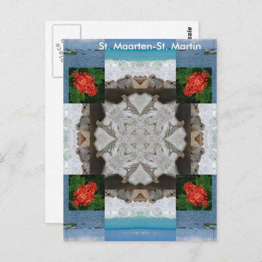 St. Maarten - St. Martin Kaleidoscope Briefkaart (Voorkant / Achterkant)