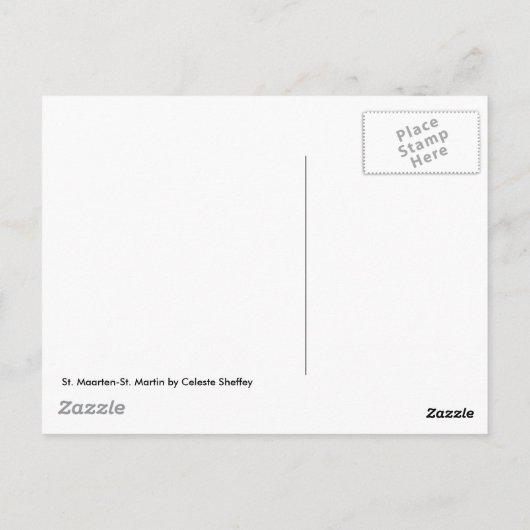 St. Maarten - St. Martin Kaleidoscope Briefkaart (Achterkant)