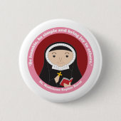 St. Madeleine Sophie Barat Ronde Button 5,7 Cm (Voorkant)