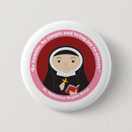 St. Madeleine Sophie Barat Ronde Button 5,7 Cm (Voorkant)