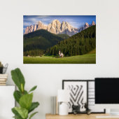 St. Magdalena | Val di Funes Poster (Thuiskantoor)