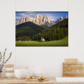 St. Magdalena | Val di Funes Poster (Keuken)