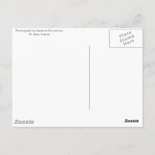 St. Malo, Frankrijk Briefkaart (Achterkant)