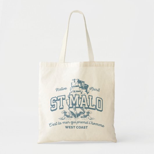St. Malo, het is de zee die de mens neemt. Tote Bag (Voorkant)
