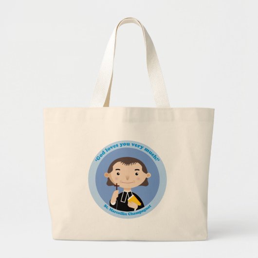 St. Marcellin Champagnat Grote Tote Bag (Voorkant)