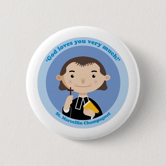 St. Marcellin Champagnat Ronde Button 5,7 Cm (Voorkant)