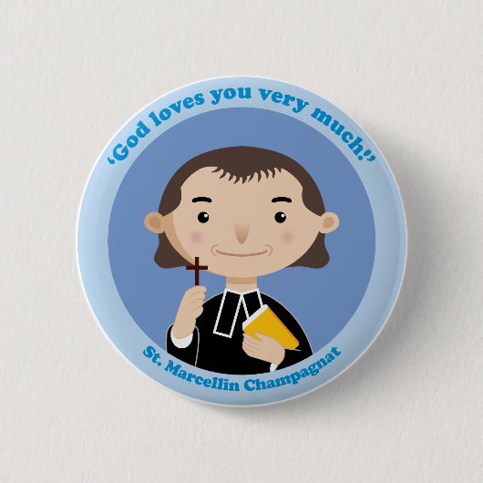 St. Marcellin Champagnat Ronde Button 5,7 Cm (Voorkant)