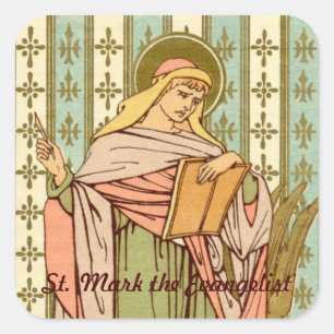 St. Marcus de Evangelist (RLS 09) Vierkante Sticker