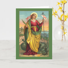 St. Margaret met Dragon en reurrection Banner Kaart