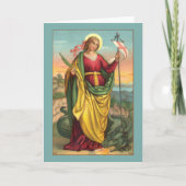 St. Margaret met Dragon en reurrection Banner Kaart (Voorkant)