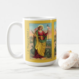 St. Margaret met Dragon en reurrection Banner Koffiemok