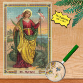 St. Margaret met Dragon en reurrection Banner Legpuzzel