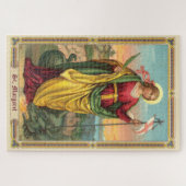 St. Margaret met Dragon en reurrection Banner Legpuzzel (Horizontaal)