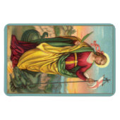 St. Margaret met Dragon en reurrection Banner Magneet (Horizontaal)