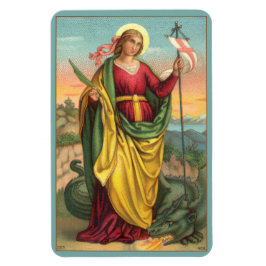 St. Margaret met Dragon en reurrection Banner Magneet