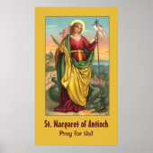 St. Margaret met Dragon en reurrection Banner Poster (Voorkant)