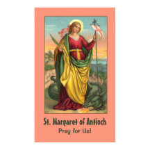 St. Margaret met Dragon en reurrection Banner
