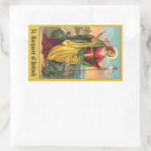 St. Margaret met Dragon en reurrection Banner Rechthoekige Sticker (Tas)