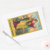 St. Margaret met Dragon en reurrection Banner Rechthoekige Sticker (Envelop)